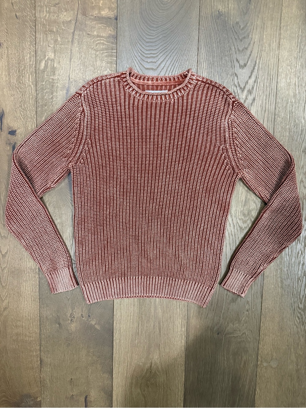 32 Bar Blues Men's Shaker Rib Knit Heavyweight Cotton Pullover Sweater